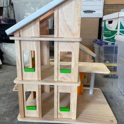 Modular Mid Century Chalet Doll Houses with furniture & assessories