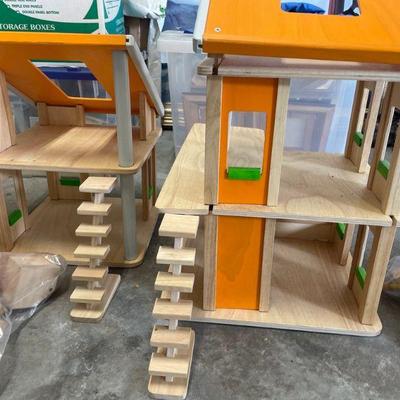 Modular Mid Century Chalet Doll Houses with furniture & assessories