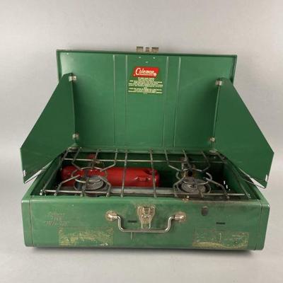 Lot 157 | Vtg Coleman 413G 2 Burner Camping Stove
