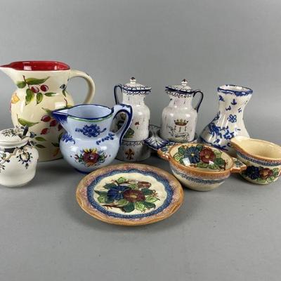 Lot 167 | Vintage Hand Painted Pitchers & More!
