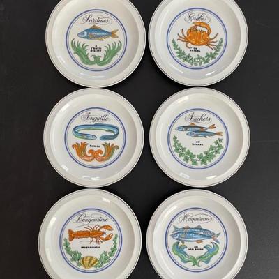 Set of 6 Dessert Plates by Tuscany 