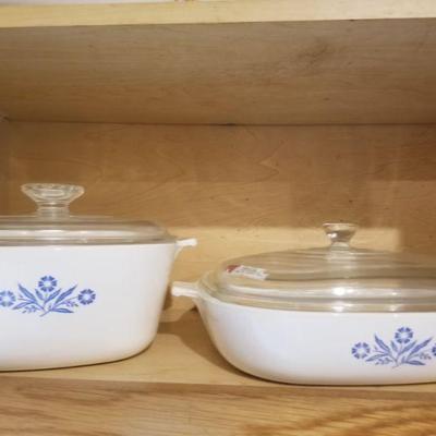 Blue cornflower Corning ware