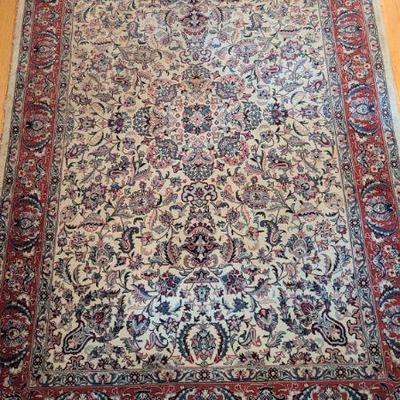Indian “Kashan” hand-knotted wool rug