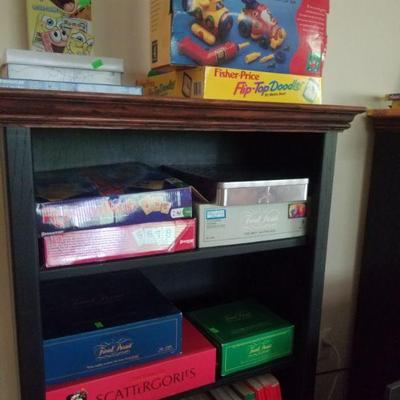 Bookcases and games