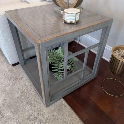Ethan Allen Dynasty Fretwork Side Table - $625 Dimensions: 24" W x 24" H x 24" D