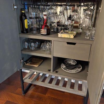 Howard Miller Wine & Bar Cabinet -$950 Dimensions: 20"D x 36"W x 52"H