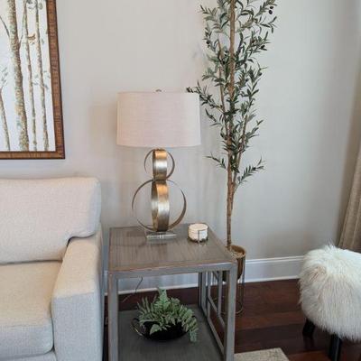 Ethan Allen Dynasty Fretwork Side Table - $625 Dimensions: 24" W x 24" H x 24" D