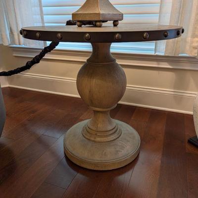Wheelwright End Table -$215 Dimensions: 28" W x 16" H x 28" D