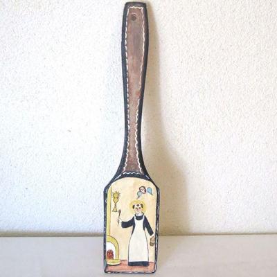 Juanito Jimenez San Pasqual Retablo Spoon Folk Art
