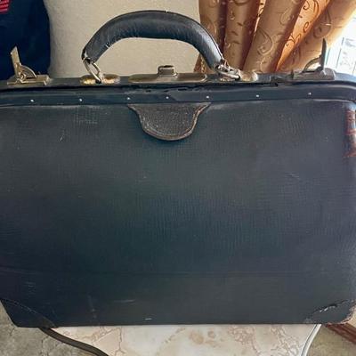 vintage leather doctor's bag