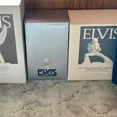 Elvis decanters in the boxes - never opened