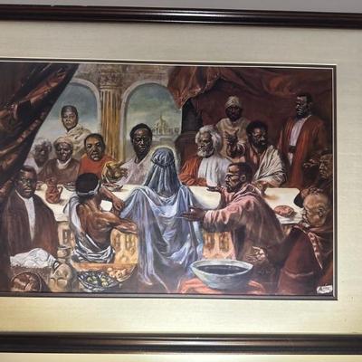 The Last Supper / Cornell Barnes / Black Art / African American Art / Lithograph / Religious Art / Positive Black Images Art 