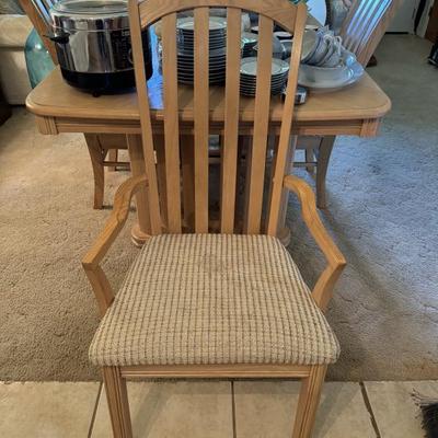 Dining Room Table, 4 side chairs, 2 arm chairs, China Hutch and Buffet BUY IT NOW $300