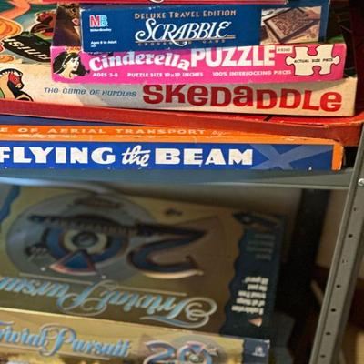 shelves and shelves of games
