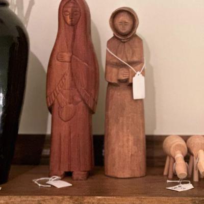 wooden carved figurines
