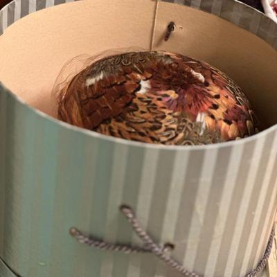 vintage feather hat