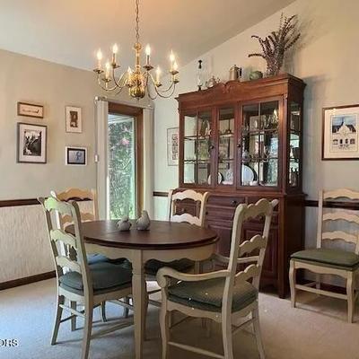 table with 6 chairs, Drexel hutch