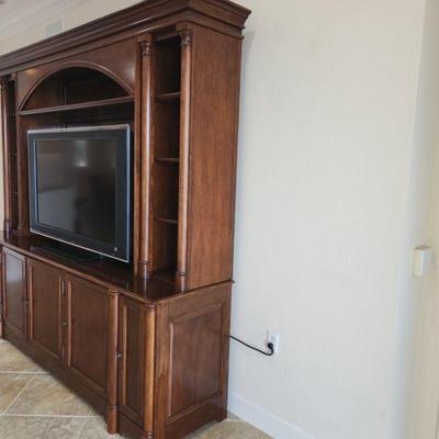 Large Entertainment Center - breaks down into separate sections for easier moving ($120)