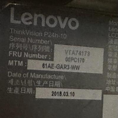 2 Matching Lenovo Thinkvision Monitor Model P24-10 - great condition, work great ($75 EACH)