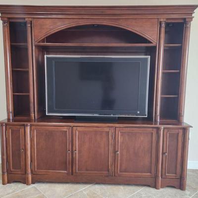 Large Entertainment Center - breaks down into separate sections for easier moving ($120)