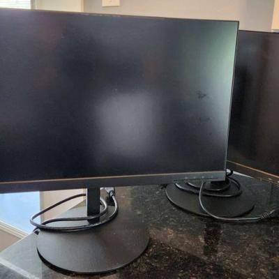 2 Matching Lenovo Thinkvision Monitor Model P24-10 - great condition, work great ($75 EACH)