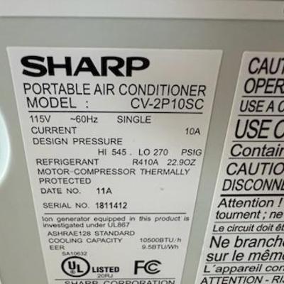 Sharp Portable AC Like New Model CV-2P10SC (no remote) ($175)

