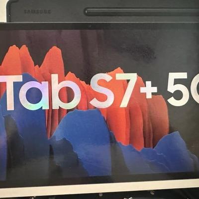 Samsung TAB S7+5G Like New In Protective Spigen Case - no scratches, hardly used, it was a back up tablet, reset system ($595)

