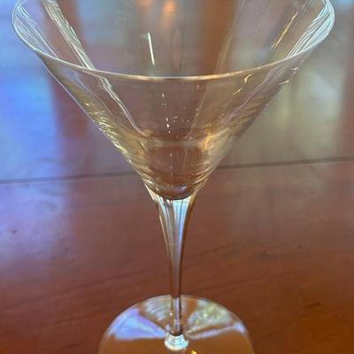 Set of 8 Martini Glasses Watermarked By Luigi Bormioli ($55 SET)