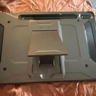 Samsung TAB S7+5G Like New In Protective Spigen Case - no scratches, hardly used, it was a back up tablet, reset system ($595)

