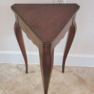 Triangular Wood Side / Corner Table ($25)