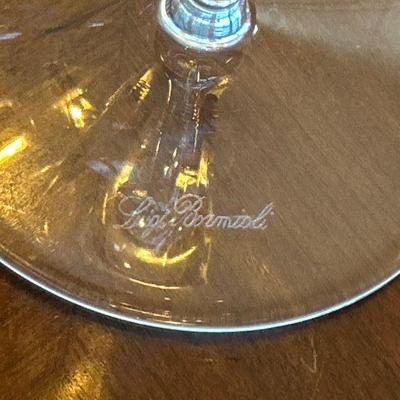 Set of 4 Wine Glasses Watermarked By Luigi Bormioli ($30 SET)