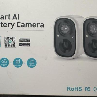 AI Security Cameras 2 Pack - bought new, used 1 camera 1x for a day, works great ($45)

