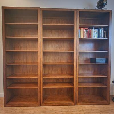 3 Matching Solid Wood Bookcases ($55 EACH)
