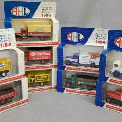 9 American Highway Legends 1:64 Scale Trucks