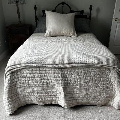 Antique wrought iron bed