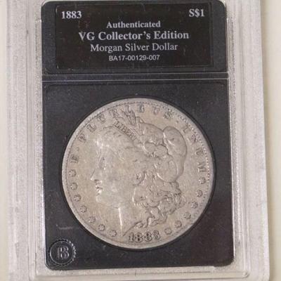 1186	1883 MORGAN SILVER DOLLAR
