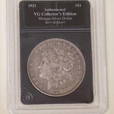 1179	1921 MORGAN SILVER DOLLAR
