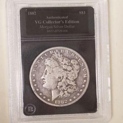 1191	1882 MORGAN SILVER DOLLAR
