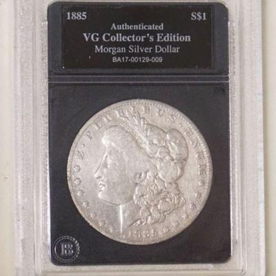 1182	1885 MORGAN SILVER DOLLAR O
