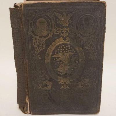 1127	ANTIQUE BOOK *GRANT AND SHERMAN THEIR CAMPAIGNS AND GENERALS* SPINE CRACKED & BOARDS LOOSE
