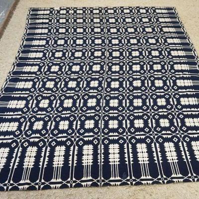 1059	ANTIQUE COVERLET, APPROXIMATELY 72 IN X 88 IN
