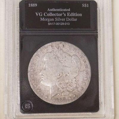 1192	1889 MORGAN SILVER DOLLAR O
