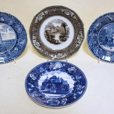1093	GROUP OF HISTORICAL CHINA PLATES, LARGEST APPROXIMATELY 10 1/2 IN
