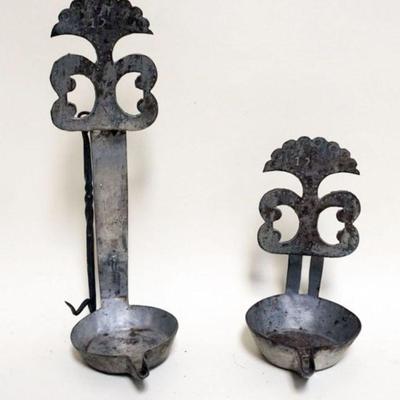 1025	TIN BETTY LAMPS, APPROXIMATELY 9 IN HIGH
