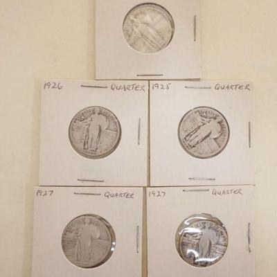 1206	4 STANDING LIBERTY SILVER QUARTERS
