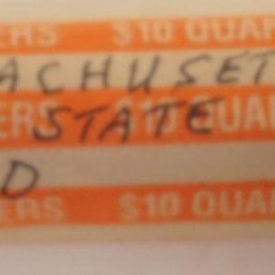 1229	10 DOLLARS STATE QUARTERS, MASSACHUSETTS STATE P&D
