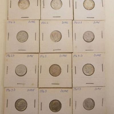 1214	12 SILVER ROOSEVELT DIMES
