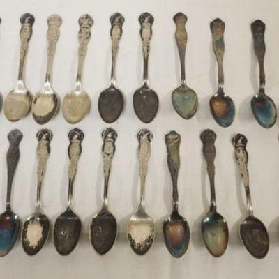 1247	GROUP OF ASSORTED SILVERPLATE SOUVENIR SPOONS
