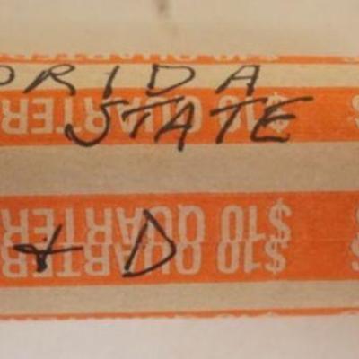 1221	10 DOLLARS STATE QUARTERS, FLORIDA STATE P&D
