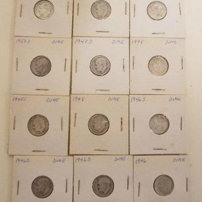 1210	12 SILVER ROOSEVELT DIMES
